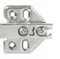 HEPO - SLIDE ON HINGE 4 HOLES MOUNTING PLATE
