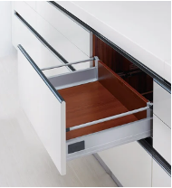 HEPO INNOTECH DOUBLE SKIN DRAWER SYSTEM (H 84mm / L 500mm) - SILVER GREY