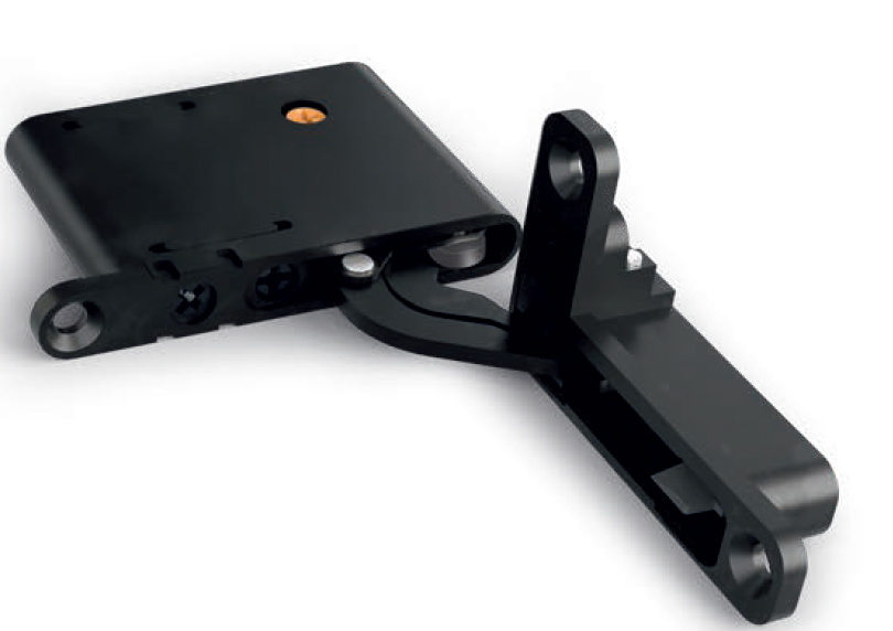 DANCO ZAMAK AIR SERIES CONCEALED 105 DEGREE OPEN HINGE - RIGHT  - BLACK FINISH