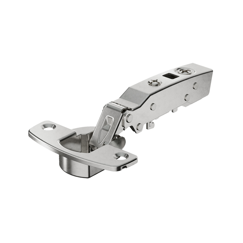 HETTICH SENSYS 110° HINGE WITH INTEGRATED SILENT SYSTEM (SENSYS 8645I), NICKEL PLATED, OVERLAY, OPENING ANGLE 110°, TH-DRILLING PATTERN 52 X 5.5 MM, FOR SCREWING ON (-)
