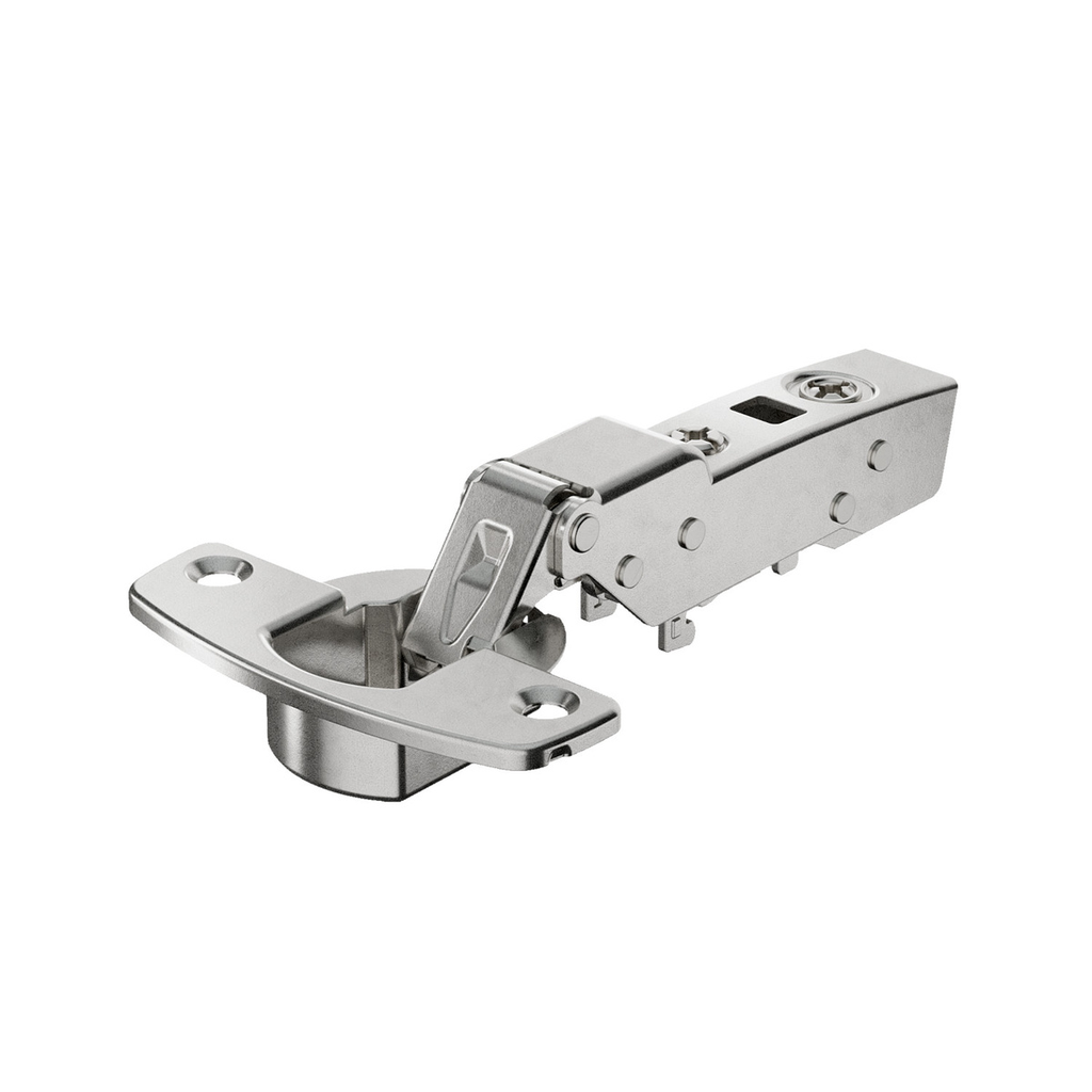 HETTICH - SENSYS 110° HINGE WITH INTEGRATED SILENT SYSTEM (SENSYS 8645I), NICKEL PLATED, HALF OVERLAY, OPENING ANGLE 110°, TH-DRILLING PATTERN 52 X 5.5 MM, FOR SCREWING ON (-)