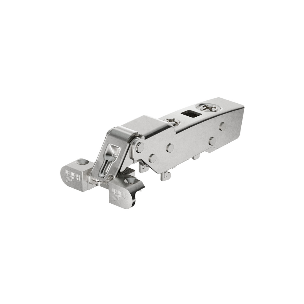 HETTICH - SENSYS ALUMINIUM FRAME HINGE WITH INTEGRATED SILENT SYSTEM (SENSYS 8638I), NICKEL PLATED, HALF OVERLAY, OPENING ANGLE 95°, FOR SCREWING ON (-)