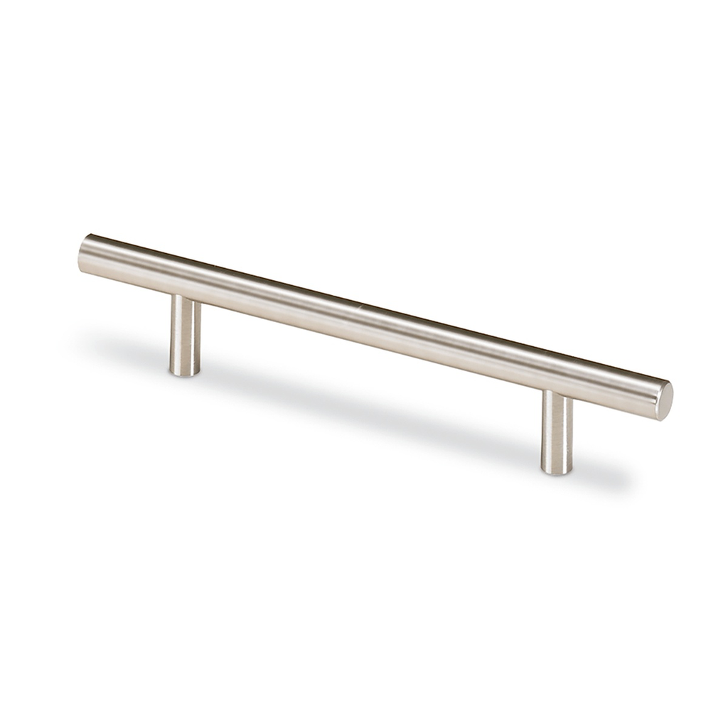 HETTICH - BAR HANDLE HALE, DRILL HOLE SPACING 128 MM, L 188 MM, H 35 MM, Ø 12 MM, BRUSHED STAINLESS STEEL LOOK