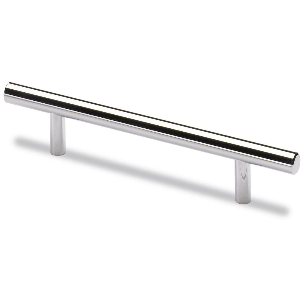 HETTICH - BAR HANDLE HALE, DRILL HOLE SPACING 96 MM, L 156 MM, H 35 MM, Ø 12 MM, GLOSS CHROME PLATED