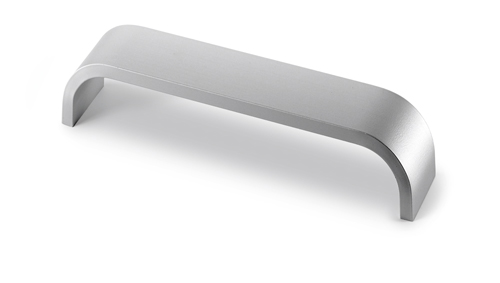 HETTICH - HANDLE CATANA, DRILL HOLE SPACING 320 MM, L 327 MM, W 35 MM, H 38 MM, BRUSHED STAINLESS STEEL 