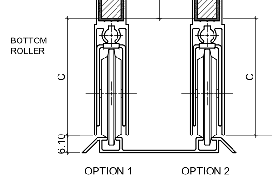 HETTICH - GRANT 400 BOTTOM ROLLER