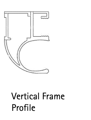 HETTICH GRANT 400 VERTICAL DOOR FRAME ALUMINUM 6000MM - MATT BLACK
